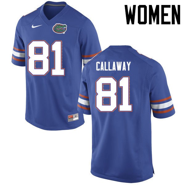 Florida Gators Women #81 Antonio Callaway College Football Jersey Blue